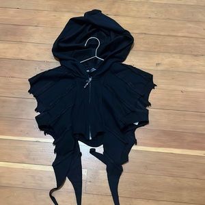 Hooded Batwing Vest